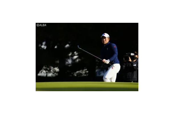 プロ初優勝をかけて最終日に臨む蝉川泰果（撮影：上山敬太)