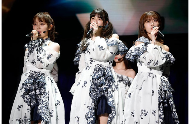 阪口珠美、吉田綾乃クリスティー、岩本蓮加「11th YEAR BIRTHDAY LIVE」3期生公演の様子（C）乃木坂46LLC