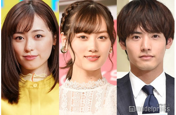 福原遥、山下美月、赤楚衛二（C）モデルプレス