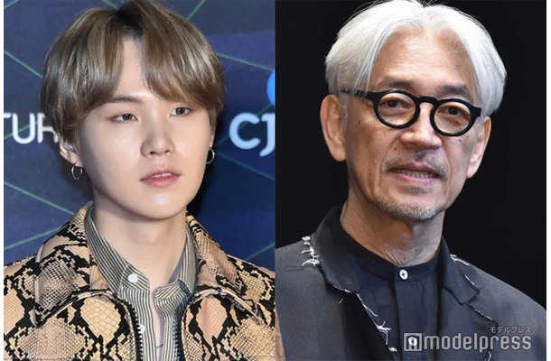 SUGA、坂本龍一さん（C）モデルプレス