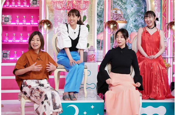 （左から）大久保佳代子、若槻千夏、MEGUMI、須田亜香里（C）日本テレビ