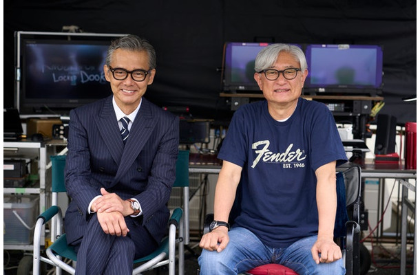 渡部篤郎、堤幸彦監督（C）テレビ朝日