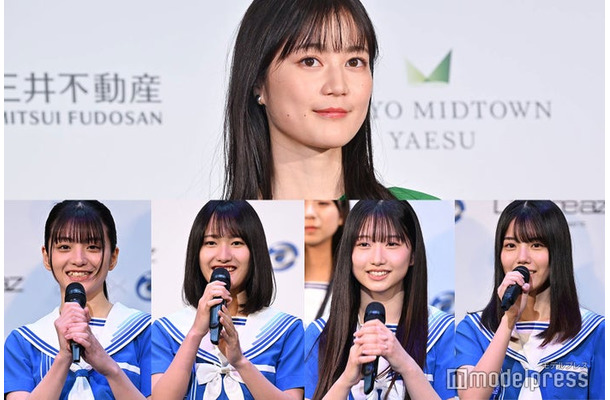 （上段）生田絵梨花（下段左から）西森杏弥、青木宙帆、早崎すずき、伊藤ゆず（C）モデルプレス