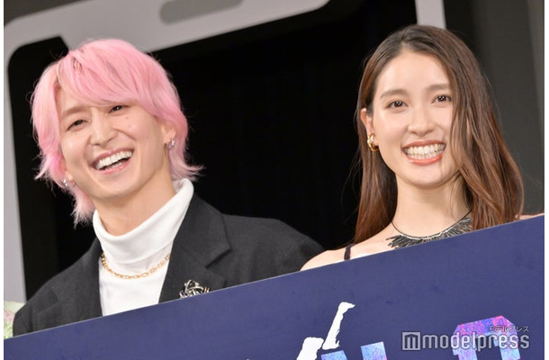 「マッチング」完成披露試写会に登場した佐久間大介＆土屋太鳳（C）モデルプレス