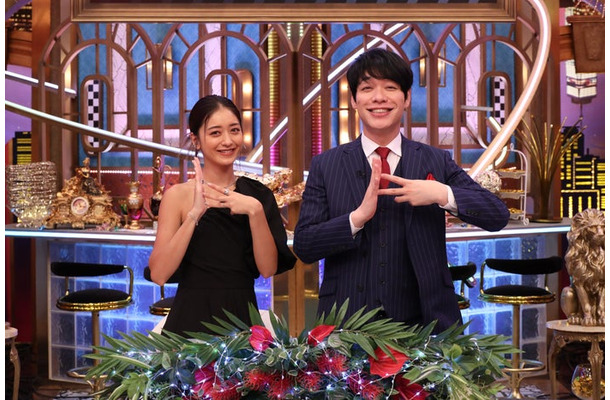 池田美優、川島明（C）フジテレビ