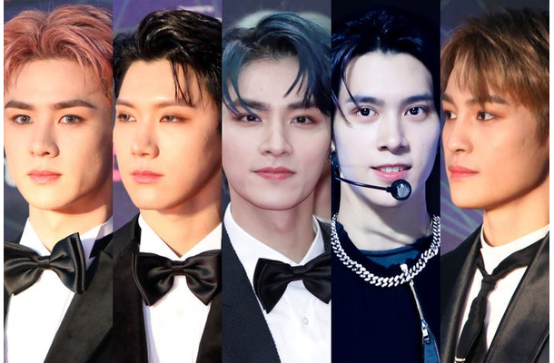 WayV（クン、テン、シャオジュン、ヘンドリー、ヤンヤン）／Photo by Getty Images