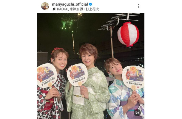 「美女3姉妹」矢口真里、中澤裕子＆高橋愛との“モー娘。OG”浴衣SHOTに反響「みんな色っぽい」