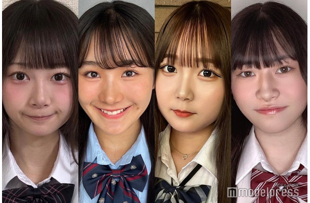 「女子高生ミスコン2024」中部エリア暫定上位4人