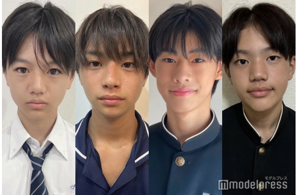 「男子中学生ミスターコン2024」西日本ブロックB暫定上位4人