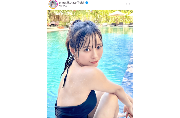 モー娘。生田衣梨奈、美背中見せの水着SHOTにファン悶絶「透明感ありすぎ」「めちゃめちゃ綺麗」