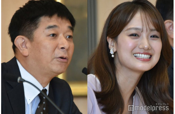 フジテレビ2024年10月期改編記者発表会見に出席した伊藤利尋アナ、井上清華アナ（C）モデルプレス