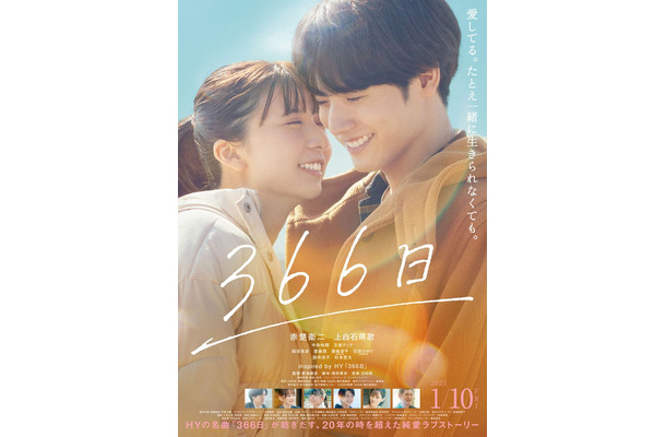 上白石萌歌、赤楚衛二／「366日」ポスタービジュアル（C）2025映画「366⽇」製作委員会