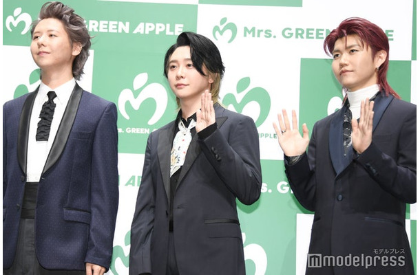 藤澤涼架、大森元貴、若井滉斗／Mrs. GREEN APPLE（C）モデルプレス