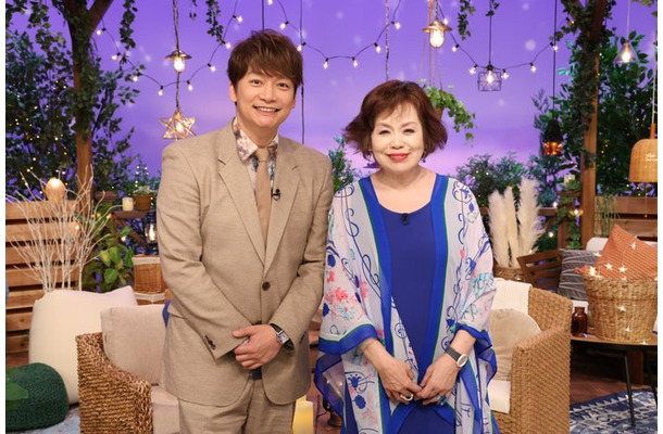 香取慎吾、上沼恵美子（C）フジテレビ