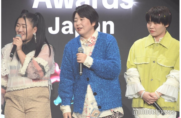 「TikTok Awards Japan 2024」にサプライズ登場したMyM（C）モデルプレス