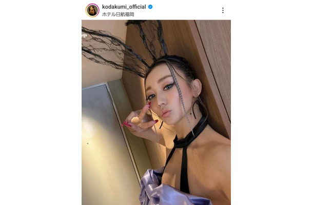 倖田來未、セクシーなバニー風衣装SHOTにファン興奮「可愛すぎて悶えました」「キュンキュン」