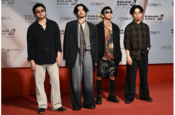 King Gnu／井口理、常田大希、勢喜遊、新井和輝／Photo by Getty Images