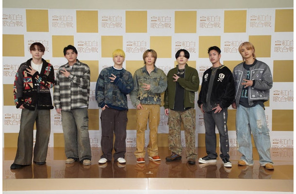 BE:FIRST／（左から）RYUHEI、LEO、SHUNTO、SOTA、MANATO、RYOKI、JUNON（提供写真）