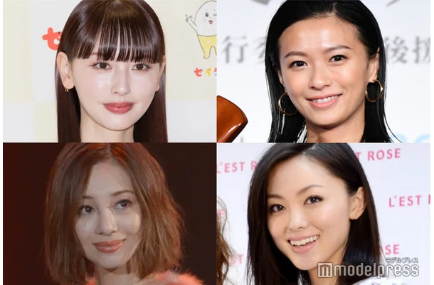 （左上から時計回りに）鈴木えみ、榮倉奈々、徳澤直子、木下ココ（C）モデルプレス