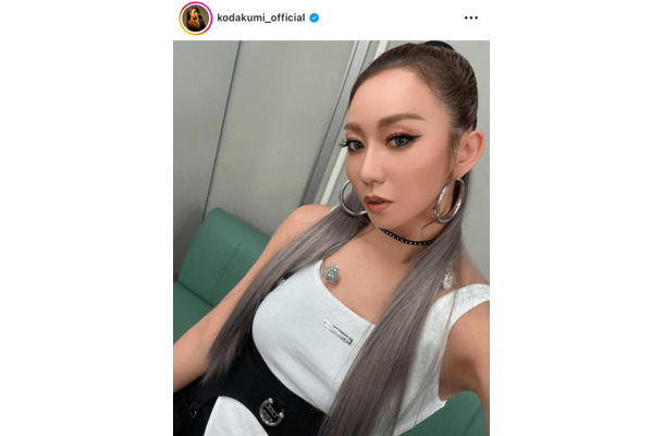 「お肌綺麗」倖田來未、美デコルテ披露のタンクトップSHOTにファンうっとり「可愛すぎます」