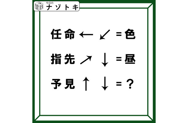 「漢字と矢印の関係は？」そこから出てくる言葉を考えてみよう！【難易度LV.3クイズ】