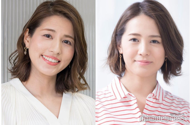 永島優美アナ、椿原慶子アナ（C）モデルプレス