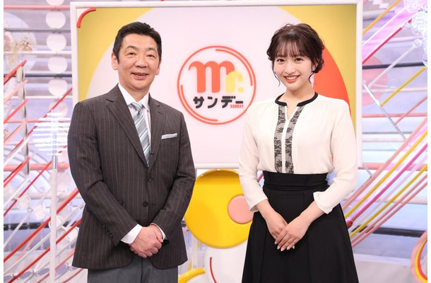 宮根誠司、藤本万梨乃アナウンサー（C）フジテレビ