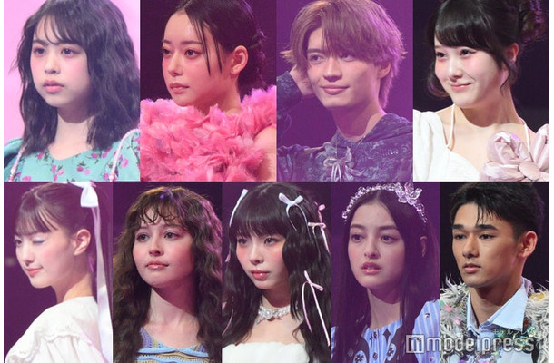 (上段左から)梶原叶渚、なごみ、杢代和人、本田紗来(下段左から)鶴嶋乃愛、加藤ナナ、川口ゆりな、大峰ユリホ、木下暖日(C)モデルプレス