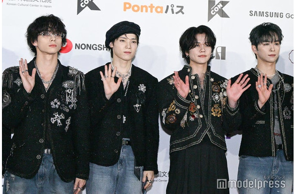 「KCON JAPAN 2025」レッドカーペットに登場したINI／西洸人、木村柾哉、藤牧京介、後藤威尊（C）モデルプレス