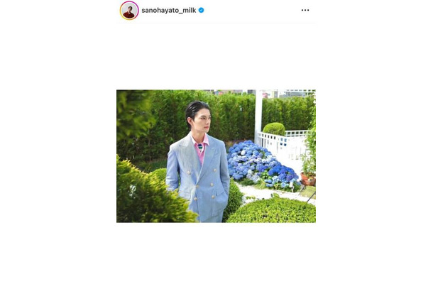 「王子様すぎる」佐野勇斗、オールバックの美麗SHOTにファンうっとり「色気すごい」「爆イケ」