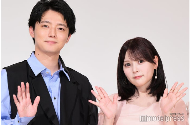 【さよなら 丸の内TOEI】『【推しの子】-The Final Act-』上映後舞台挨拶に出席した櫻井海音、齊藤なぎさ（C）モデルプレス