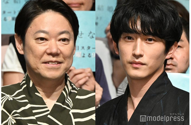 「しあわせな結婚」キャスト登壇イベントに登場した阿部サダヲ、杉野遥亮(C)モデルプレス