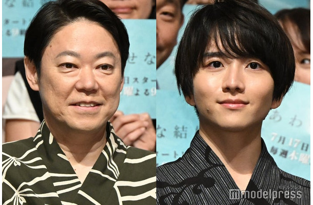 「しあわせな結婚」キャスト登壇イベントに登場した阿部サダヲ、板垣李光人（C）モデルプレス