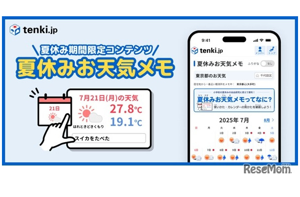 夏休みお天気メモ