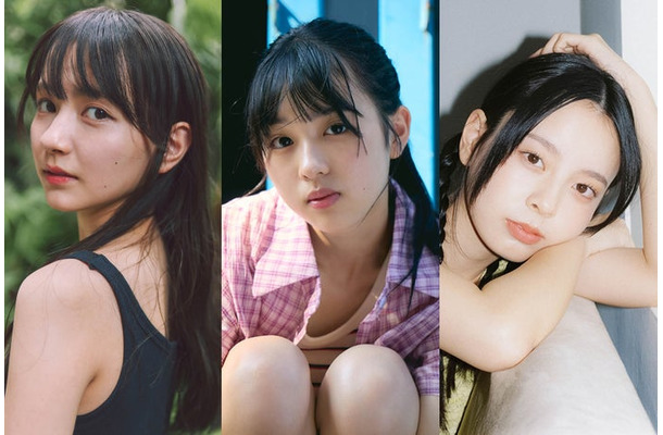 河村ここあ（C）SAKAI DE JUN／週刊プレイボーイ、宮迫翠月（C）三森いこ／週刊プレイボーイ、小國舞羽（C）上村 窓／週刊プレイボーイ