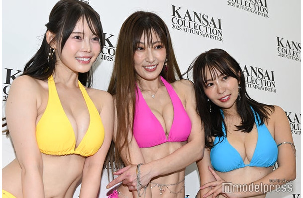 （左から）白川愛梨、熊田曜子、平井こと（C）モデルプレス