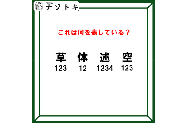 クイズです！「漢字と数字が表すこととは？」まずは数字の意味を考えましょう【難易度LV３.・中辛】
