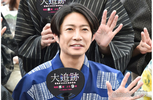 ドラマ「大追跡～警視庁SSBC強行犯係～」の囲み取材に出席した相葉雅紀（C）モデルプレス