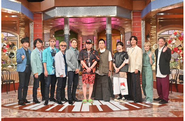 横山裕、丸山隆平、大倉忠義、安田章大、村上信五、古田新太、ヒャダイン、板垣李光人、阿部亮平、ホラン千秋、高橋茂雄（C）テレビ朝日