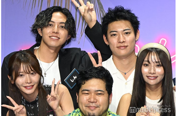 まいか＆しんカップル、みれい＆だいすけカップル／まいか、しんたろー、早川大輔、神山みれい（C）モデルプレス