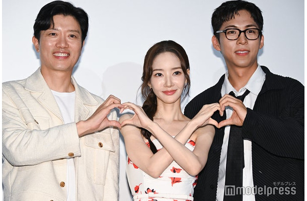 「コンフィデンスマンKR」配信記念イベントに出席したパク・ヒスン、パク・ミニョン、チュ・ジョンヒョク（C）モデルプレス