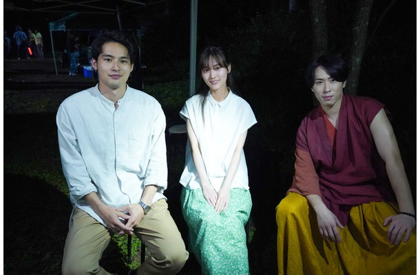 水上恒司、山下美月、宮舘涼太（C）2025「火喰鳥を、喰う」製作員会