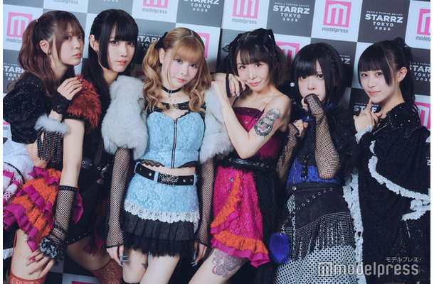 モデルプレスのインタビューに応じた(左から)天國3ゅ姫、千椿真夢、戦慄かなの、大森靖子、猫猫猫はう、荼緒あいみ/ZOCX(C)モデルプレス