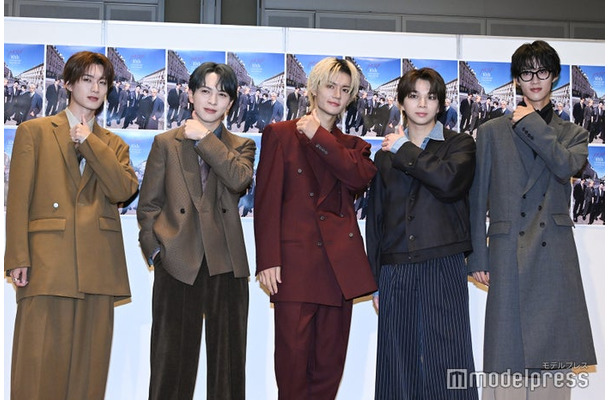M!LK／山中柔太朗、吉田仁人、佐野勇斗、塩崎太智、曽野舜太（C）モデルプレス