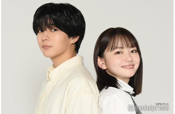 モデルプレスのインタビューに応じた長尾謙杜＆山田杏奈（C）モデルプレス