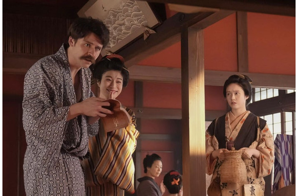 トミー・バストウ、さとうほなみ、高石あかり「ばけばけ」第24話（C）NHK