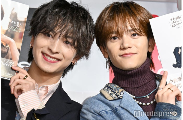 コラボイベントに出席した木村慧人、中島颯太(C)モデルプレス