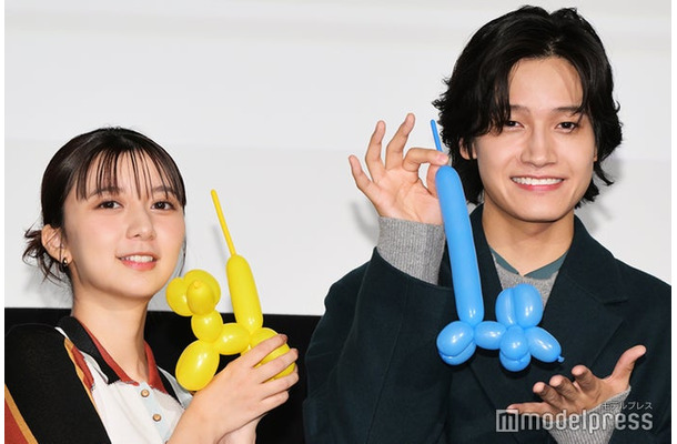 映画「トリツカレ男」公開記念舞台挨拶に出席した上白石萌歌、佐野晶哉(C)モデルプレス