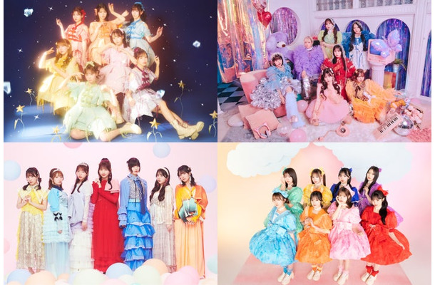 FRUITS ZIPPER、CANDY TUNE、SWEET STEADY、CUTIE STREET（提供写真）