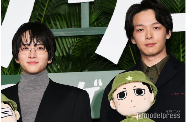 「ペリリュー −楽園のゲルニカ−」東京プレミアに出席した板垣李光人、中村倫也（C）モデルプレス